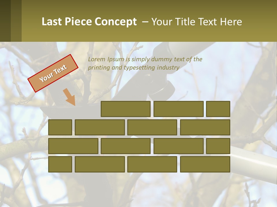 Wood Lopping Shear PowerPoint Template