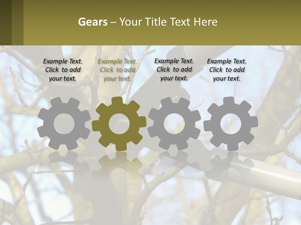 Wood Lopping Shear PowerPoint Template