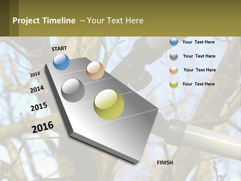 Wood Lopping Shear PowerPoint Template