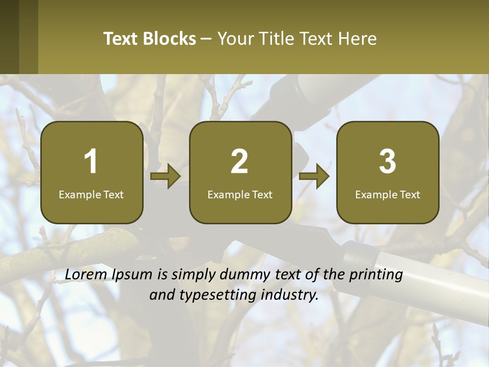 Wood Lopping Shear PowerPoint Template