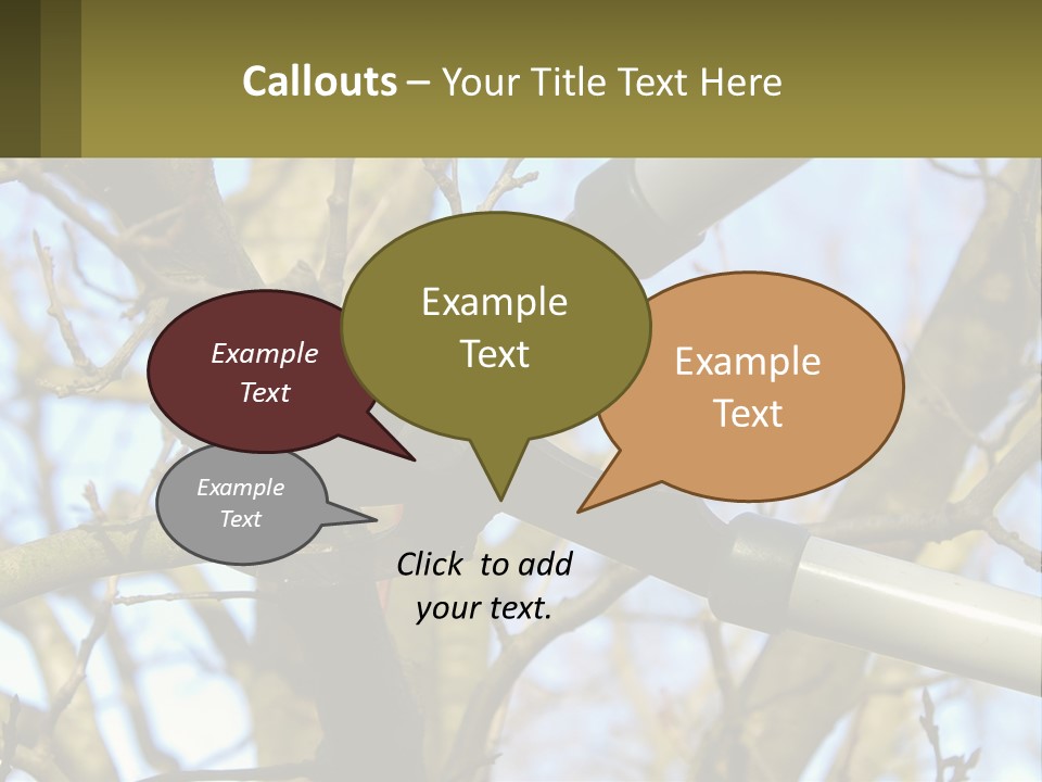 Wood Lopping Shear PowerPoint Template