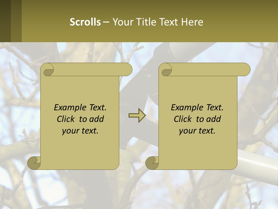 Wood Lopping Shear PowerPoint Template