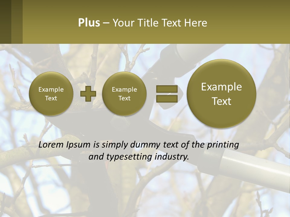Wood Lopping Shear PowerPoint Template