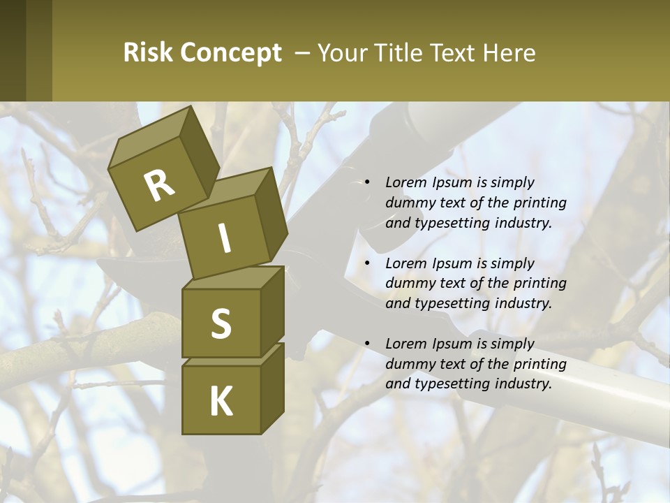 Wood Lopping Shear PowerPoint Template