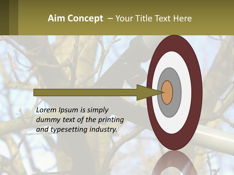 Wood Lopping Shear PowerPoint Template