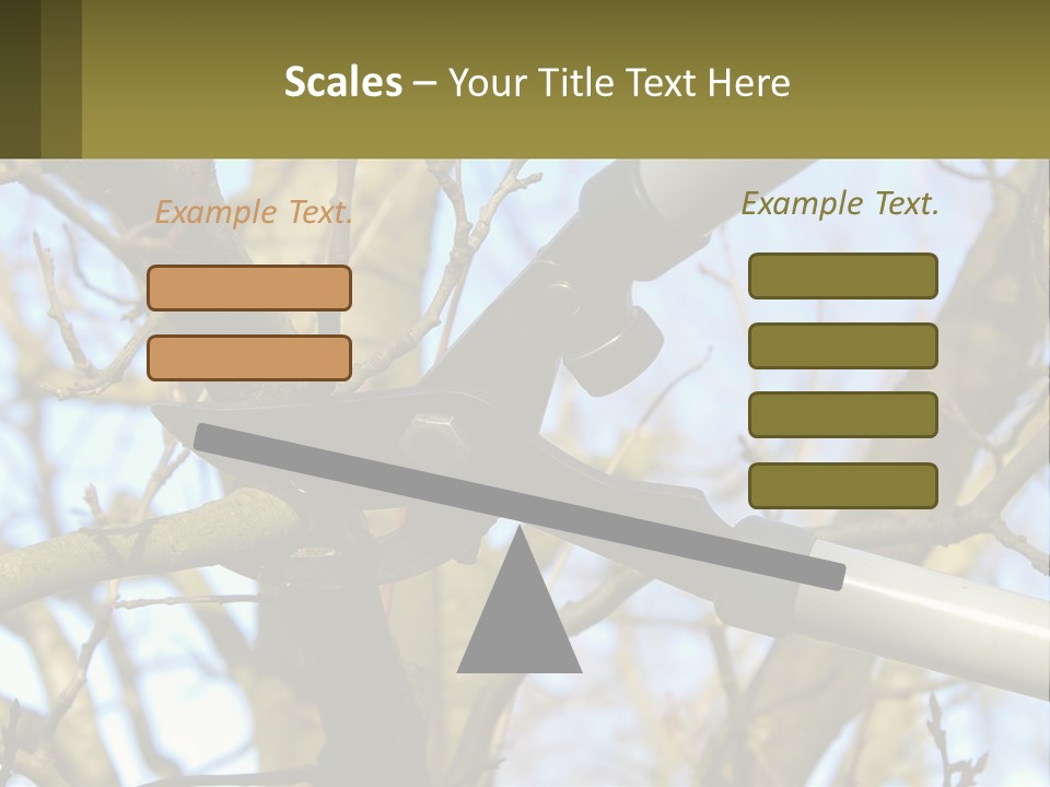 Wood Lopping Shear PowerPoint Template