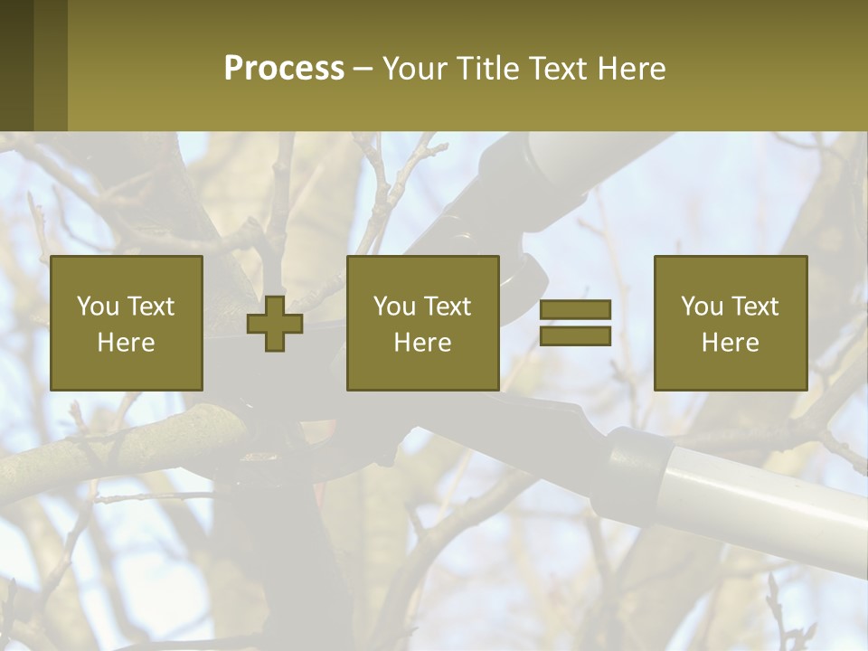 Wood Lopping Shear PowerPoint Template