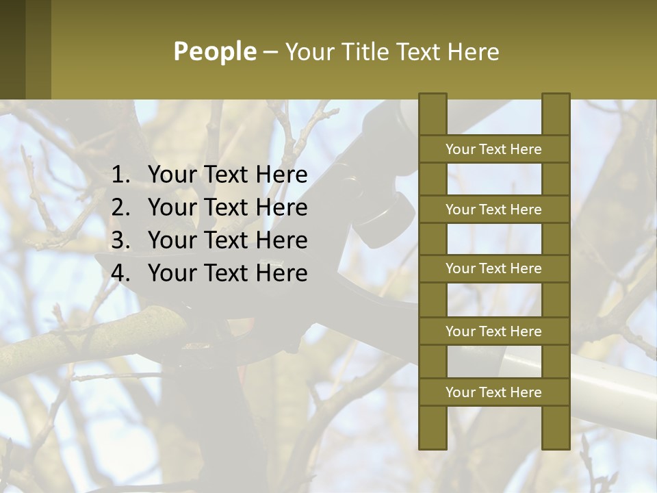 Wood Lopping Shear PowerPoint Template