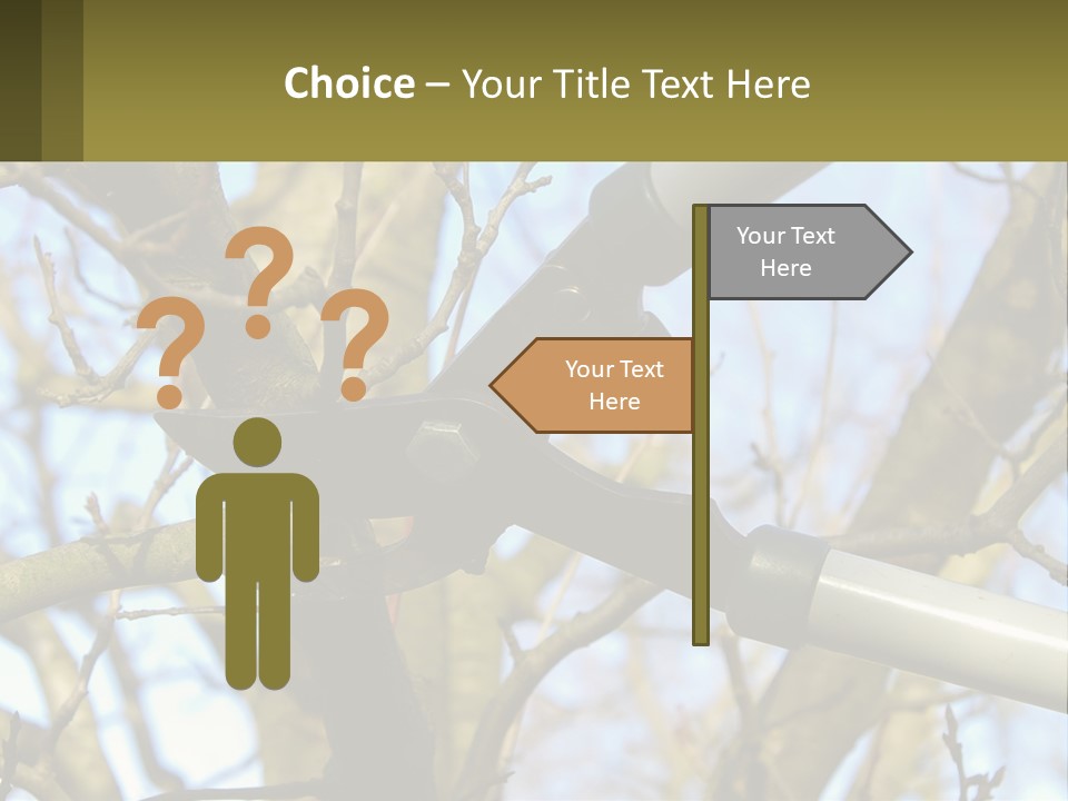 Wood Lopping Shear PowerPoint Template