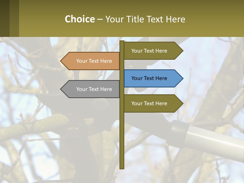 Wood Lopping Shear PowerPoint Template