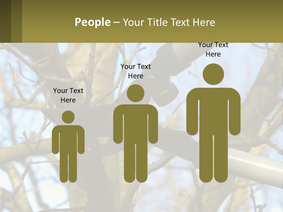 Wood Lopping Shear PowerPoint Template