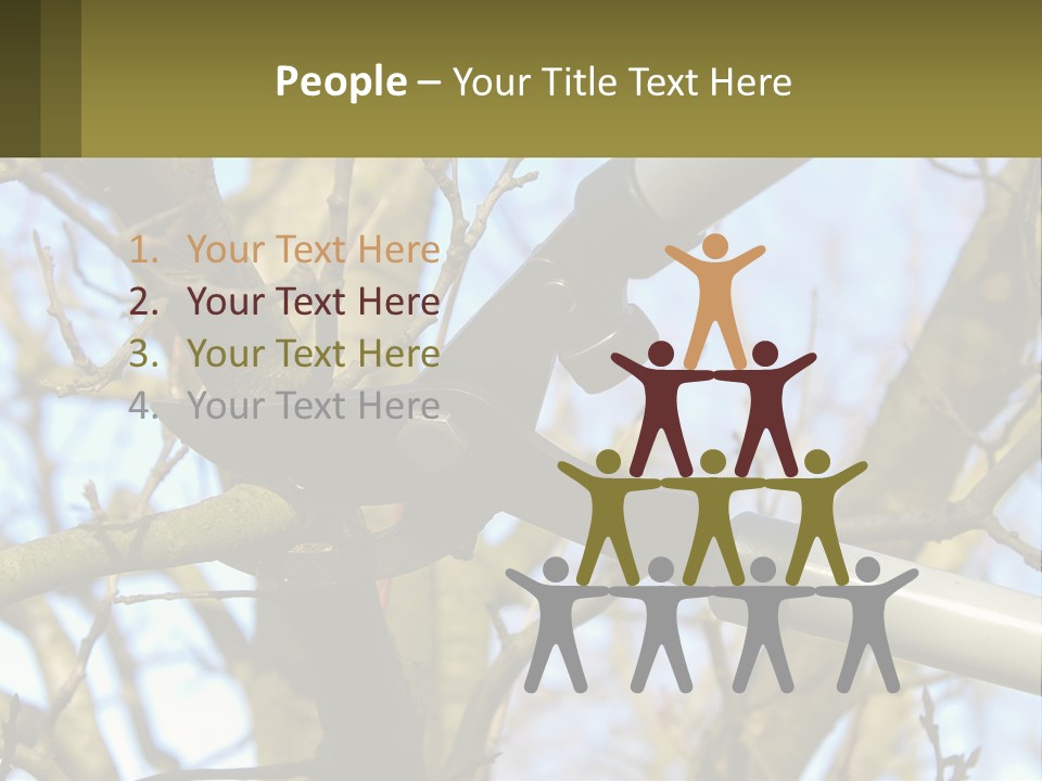 Wood Lopping Shear PowerPoint Template