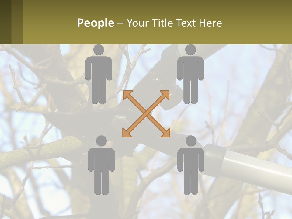 Wood Lopping Shear PowerPoint Template