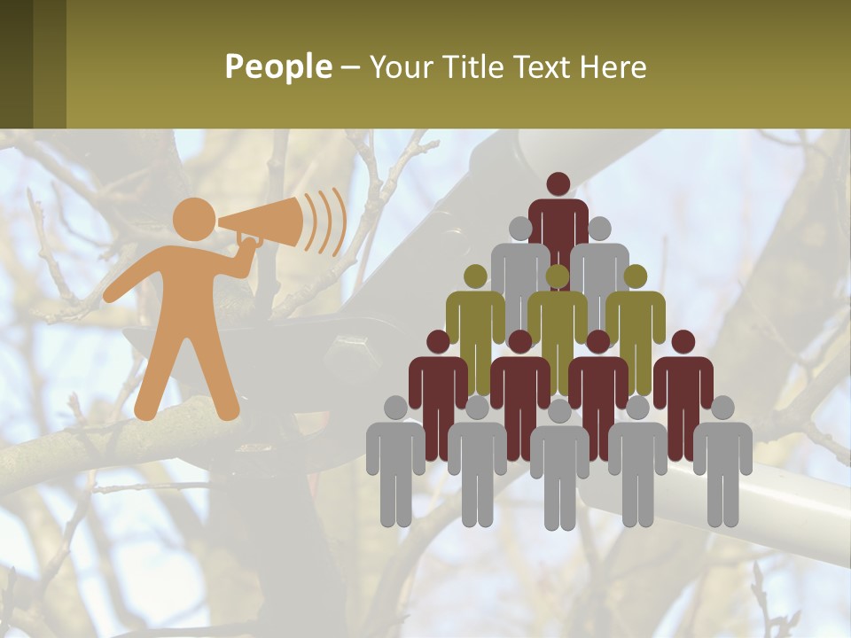 Wood Lopping Shear PowerPoint Template