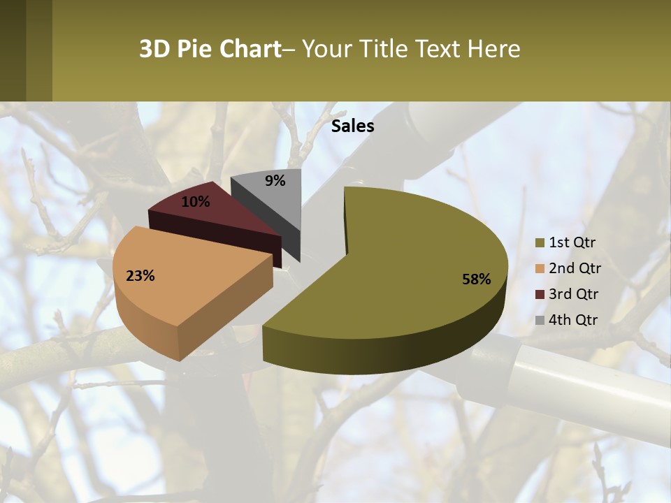 Wood Lopping Shear PowerPoint Template