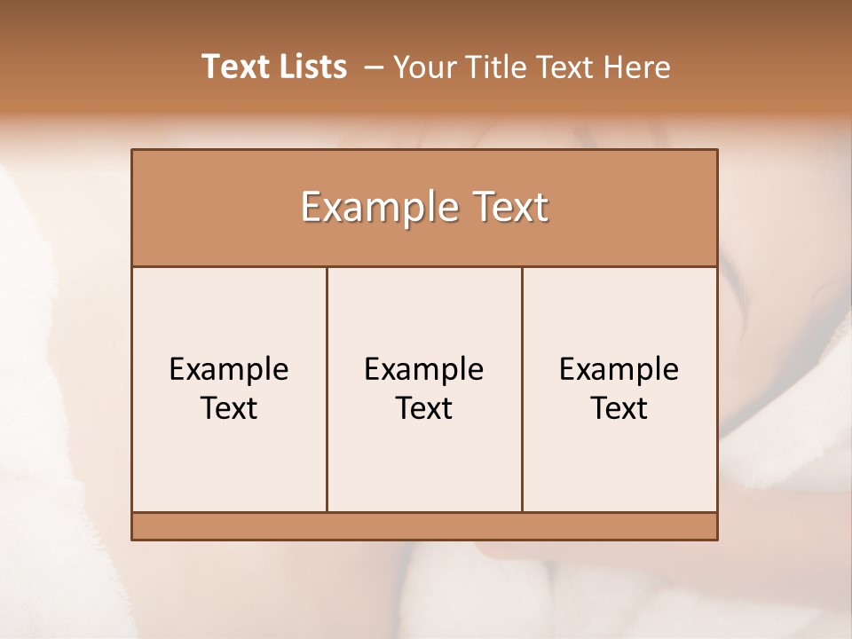 Center Facial Getting PowerPoint Template