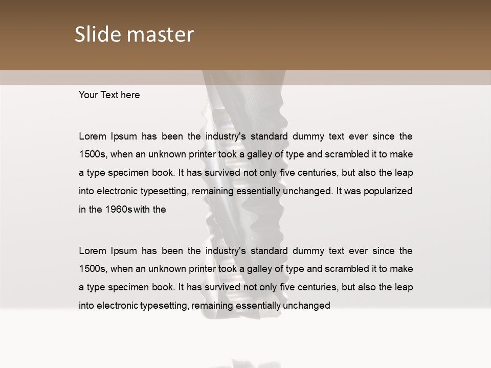 Cam Cross Mechanical PowerPoint Template