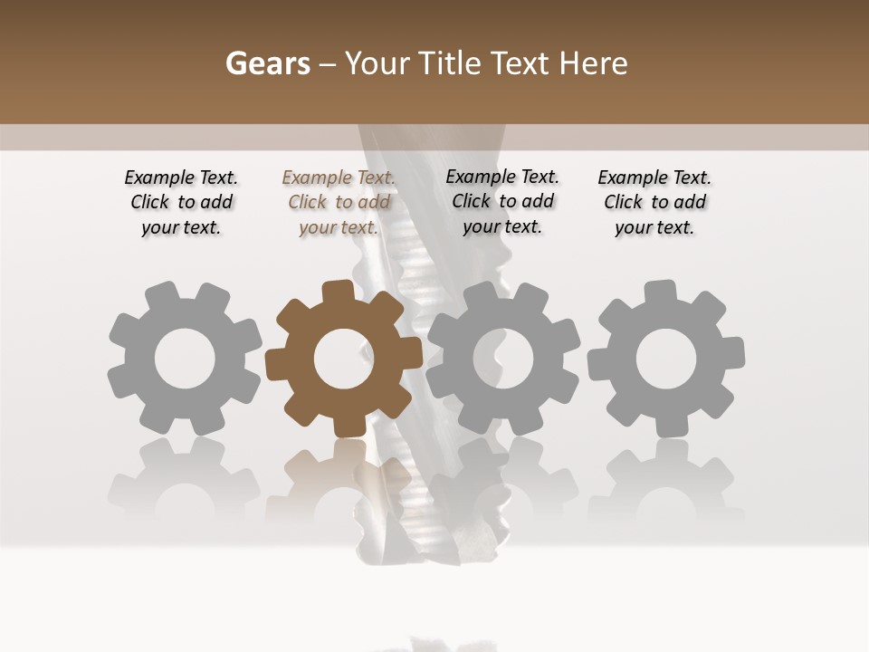 Cam Cross Mechanical PowerPoint Template