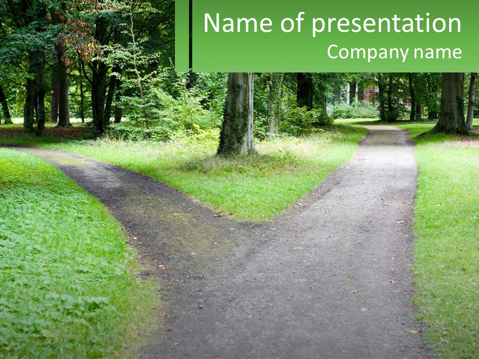 Road Choice Country PowerPoint Template