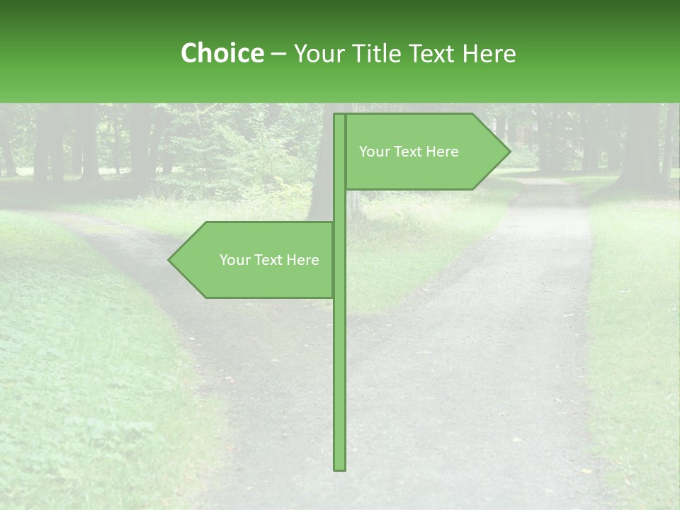 Road Choice Country PowerPoint Template