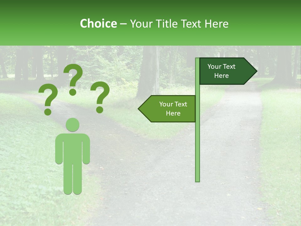 Road Choice Country PowerPoint Template