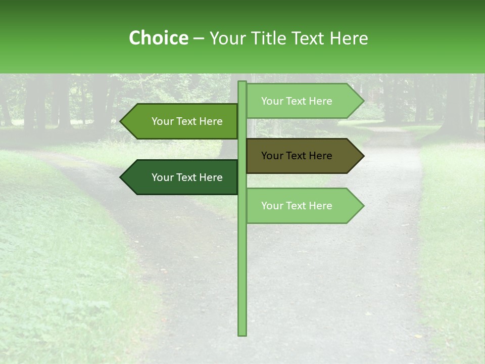 Road Choice Country PowerPoint Template