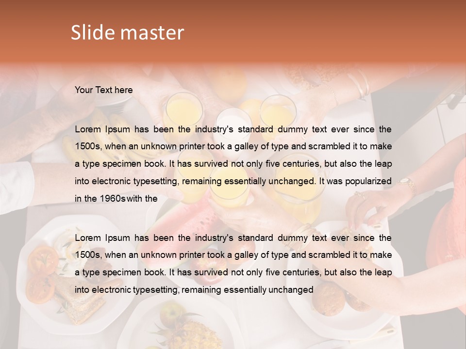Family Meal Drink PowerPoint Template