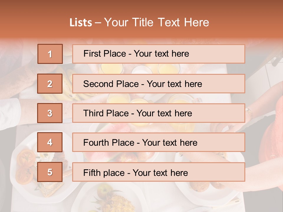 Family Meal Drink PowerPoint Template