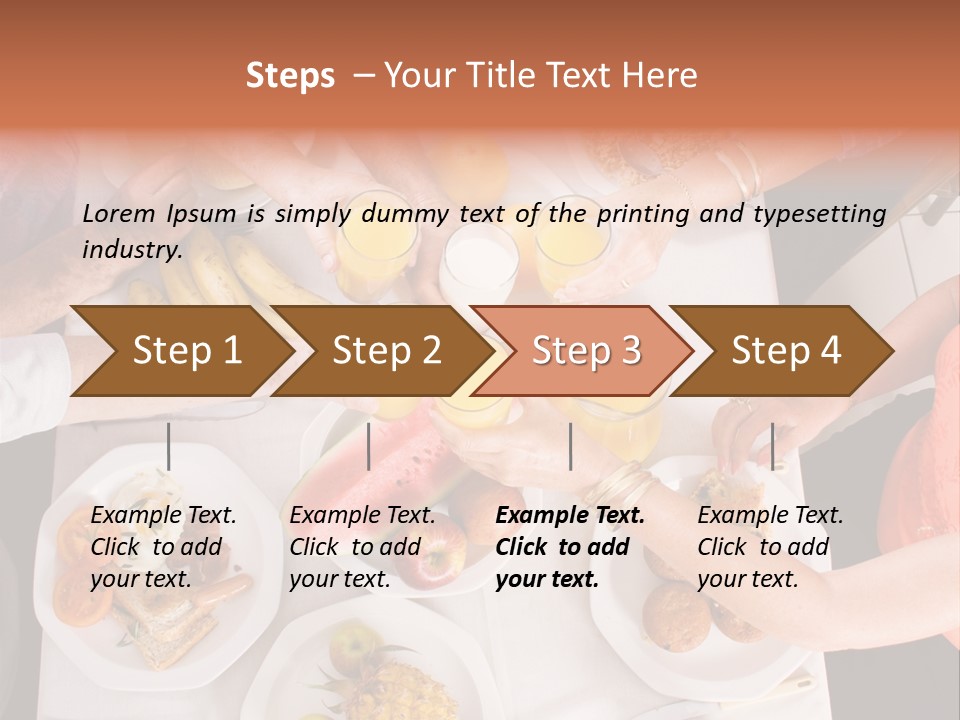 Family Meal Drink PowerPoint Template