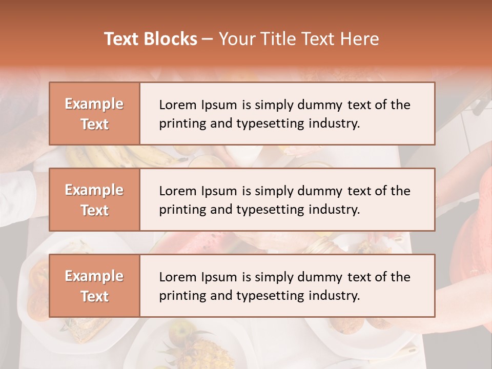 Family Meal Drink PowerPoint Template