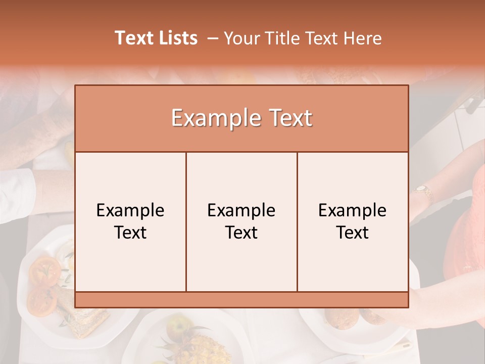 Family Meal Drink PowerPoint Template