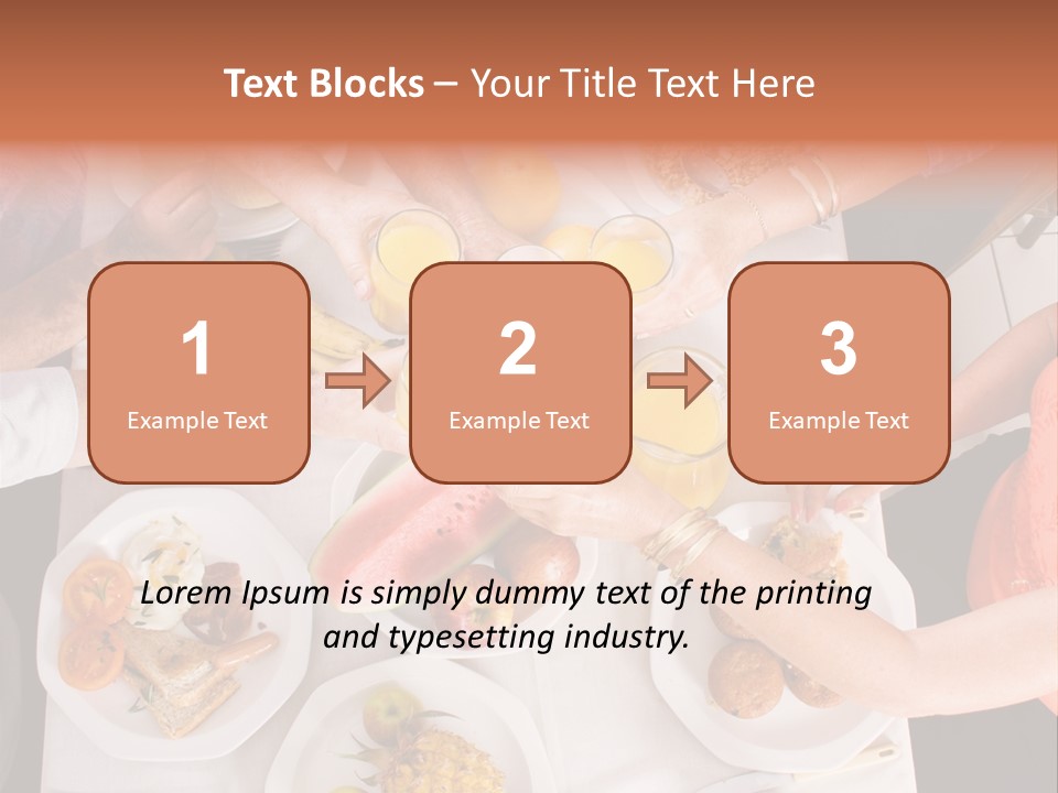 Family Meal Drink PowerPoint Template