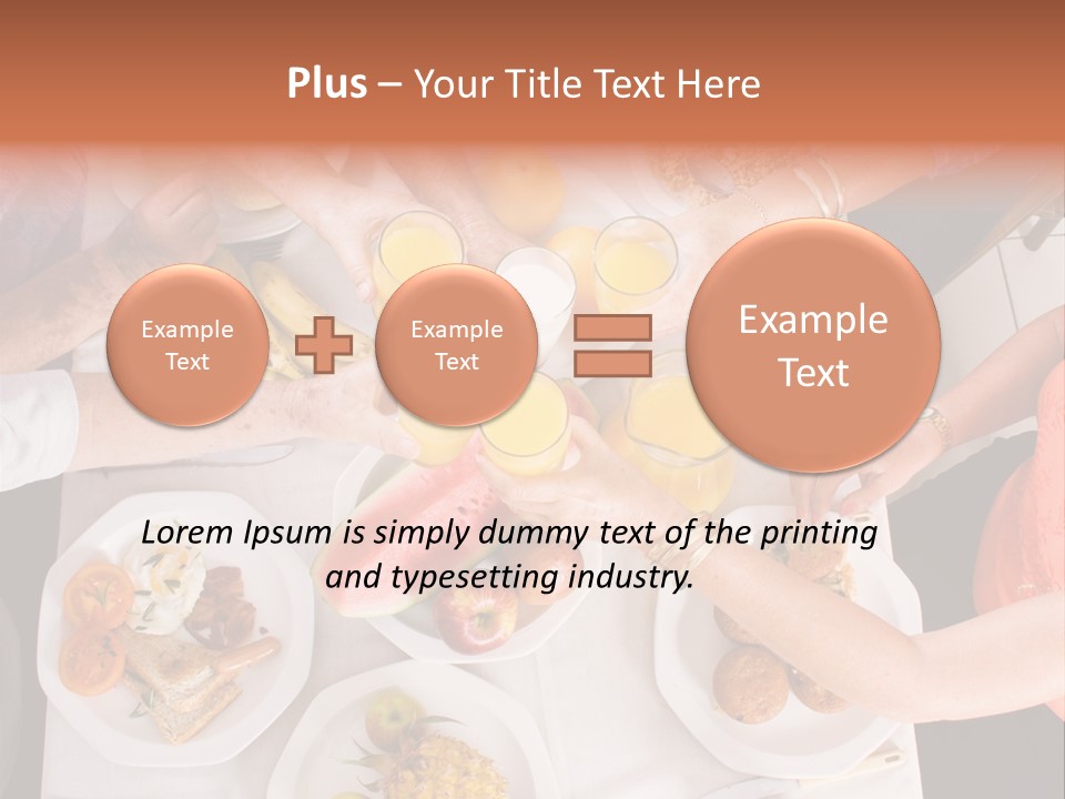 Family Meal Drink PowerPoint Template