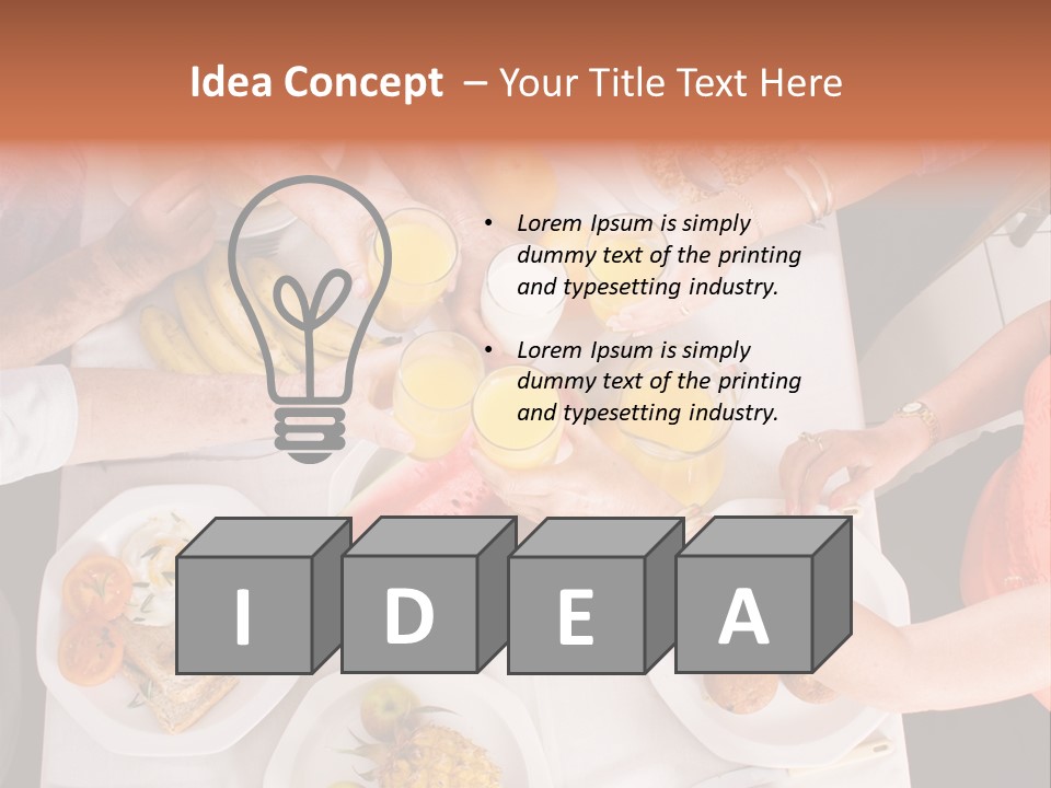 Family Meal Drink PowerPoint Template