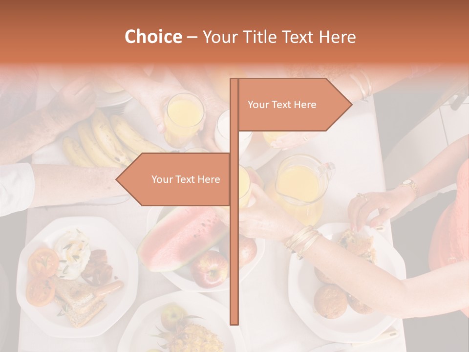 Family Meal Drink PowerPoint Template