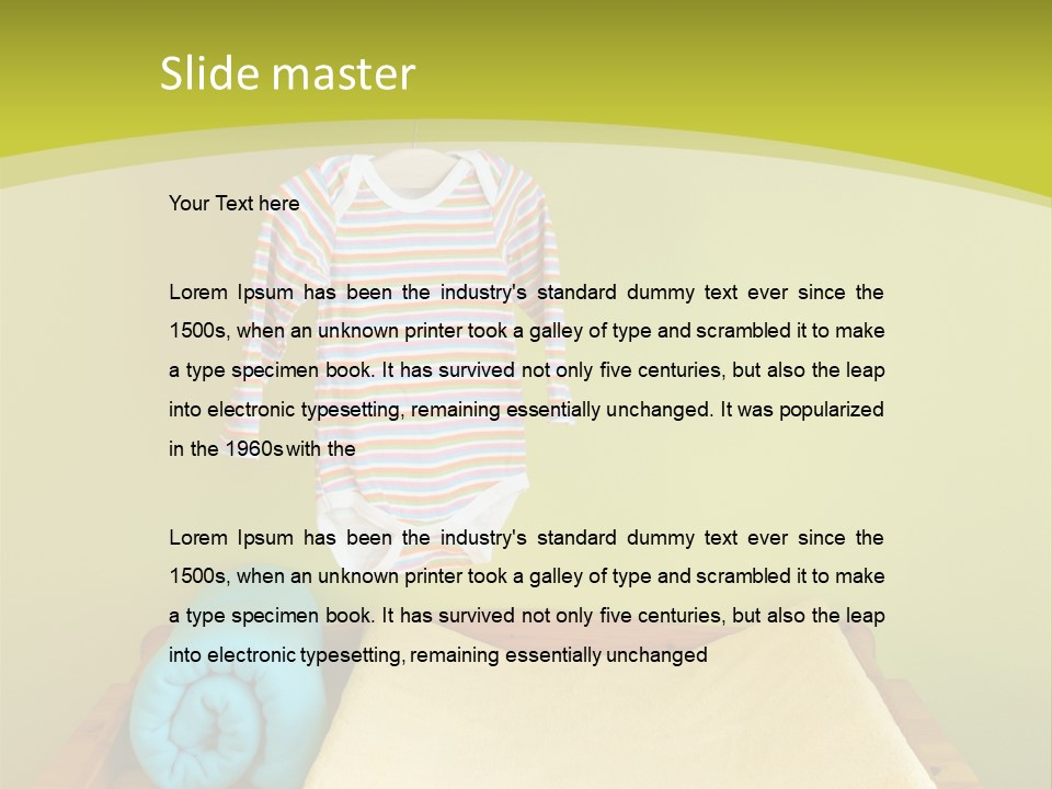 Health Cream Diaper PowerPoint Template