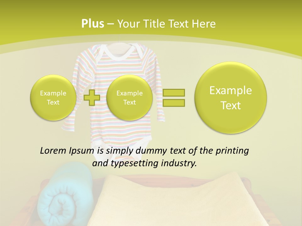 Health Cream Diaper PowerPoint Template