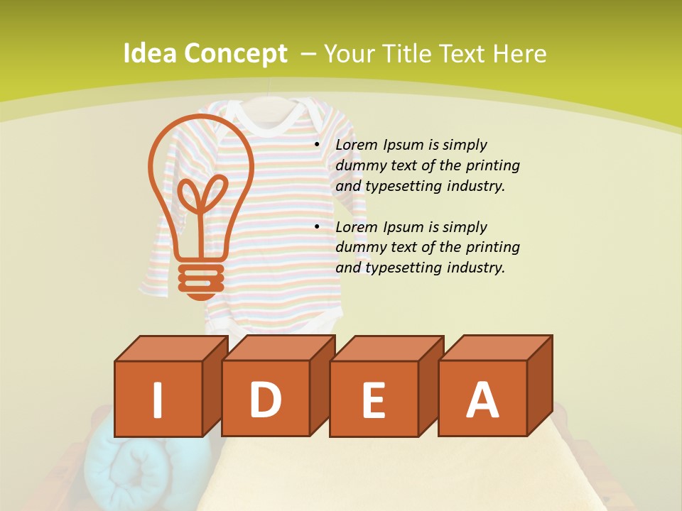 Health Cream Diaper PowerPoint Template