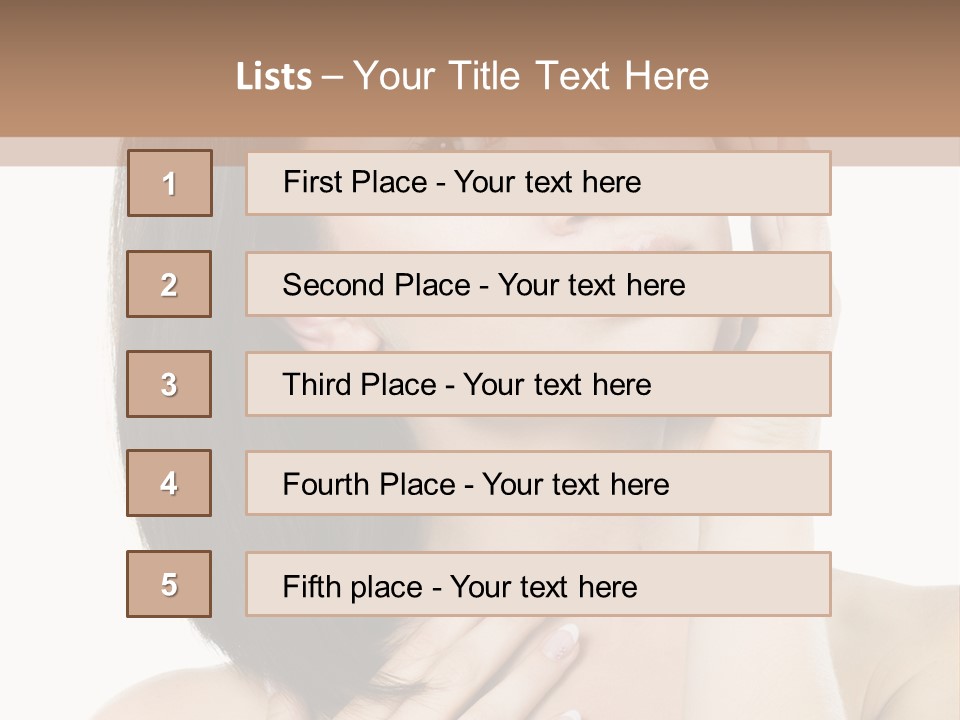 Pretty Hand Fresh PowerPoint Template
