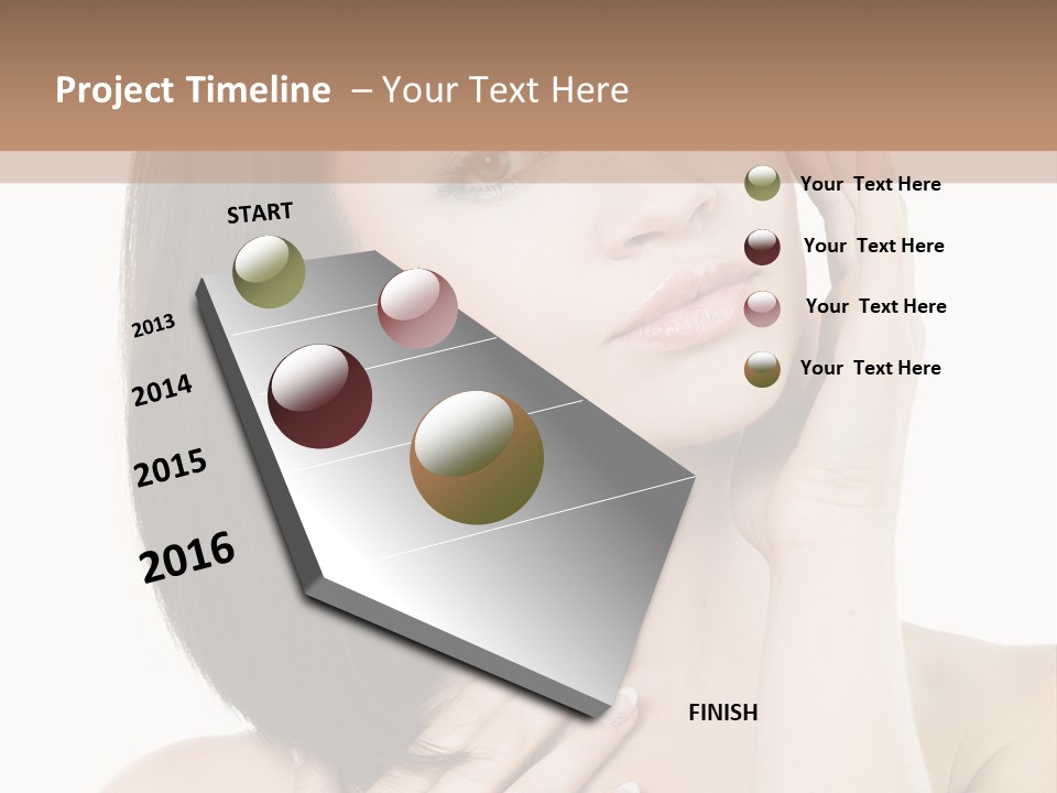 Pretty Hand Fresh PowerPoint Template
