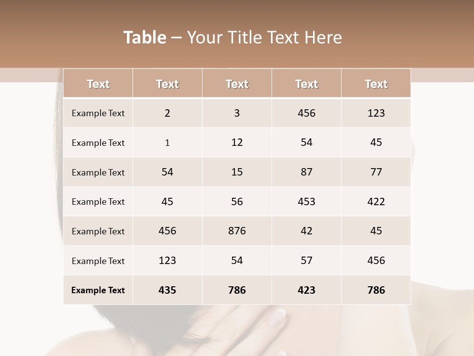 Pretty Hand Fresh PowerPoint Template