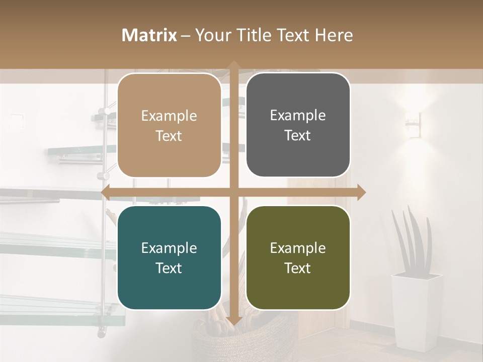 Style Indoor Flower PowerPoint Template