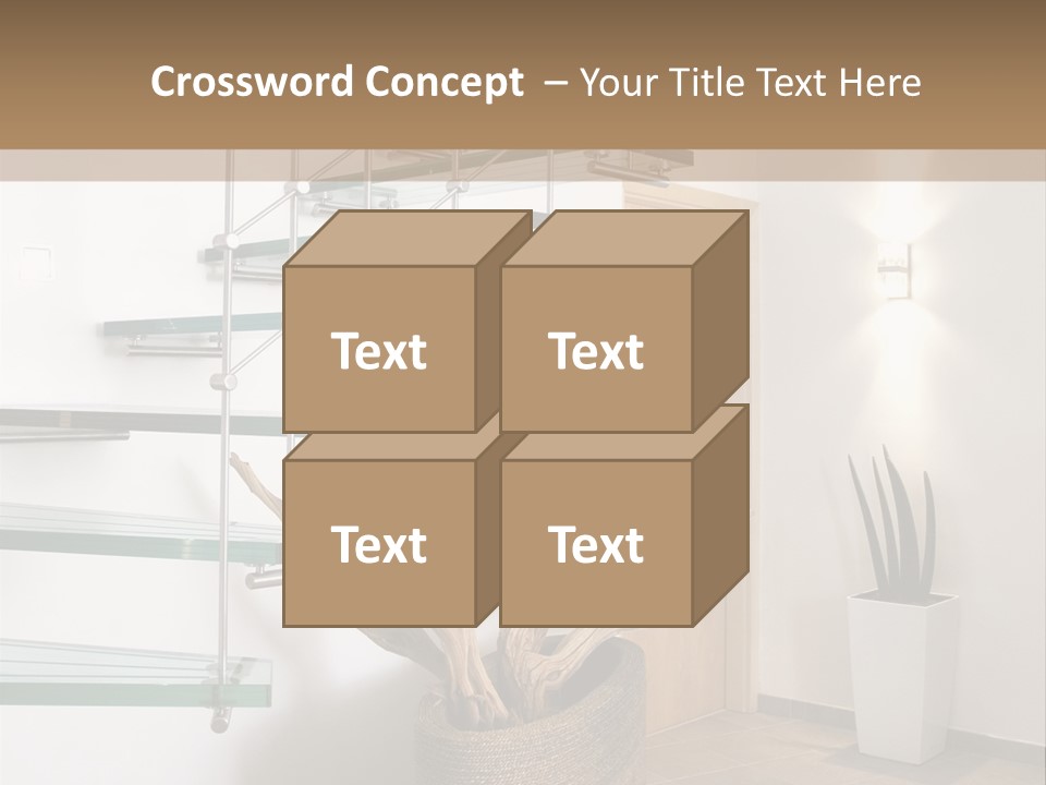 Style Indoor Flower PowerPoint Template