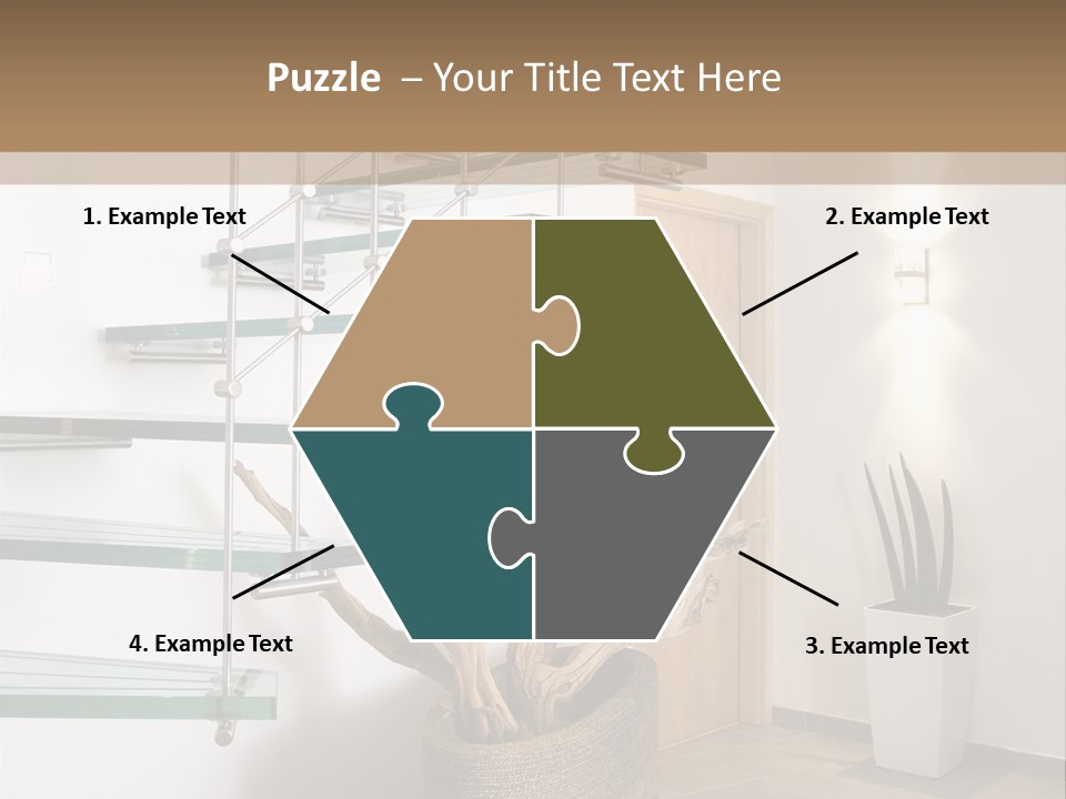 Style Indoor Flower PowerPoint Template