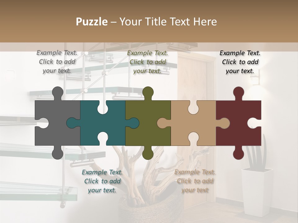 Style Indoor Flower PowerPoint Template