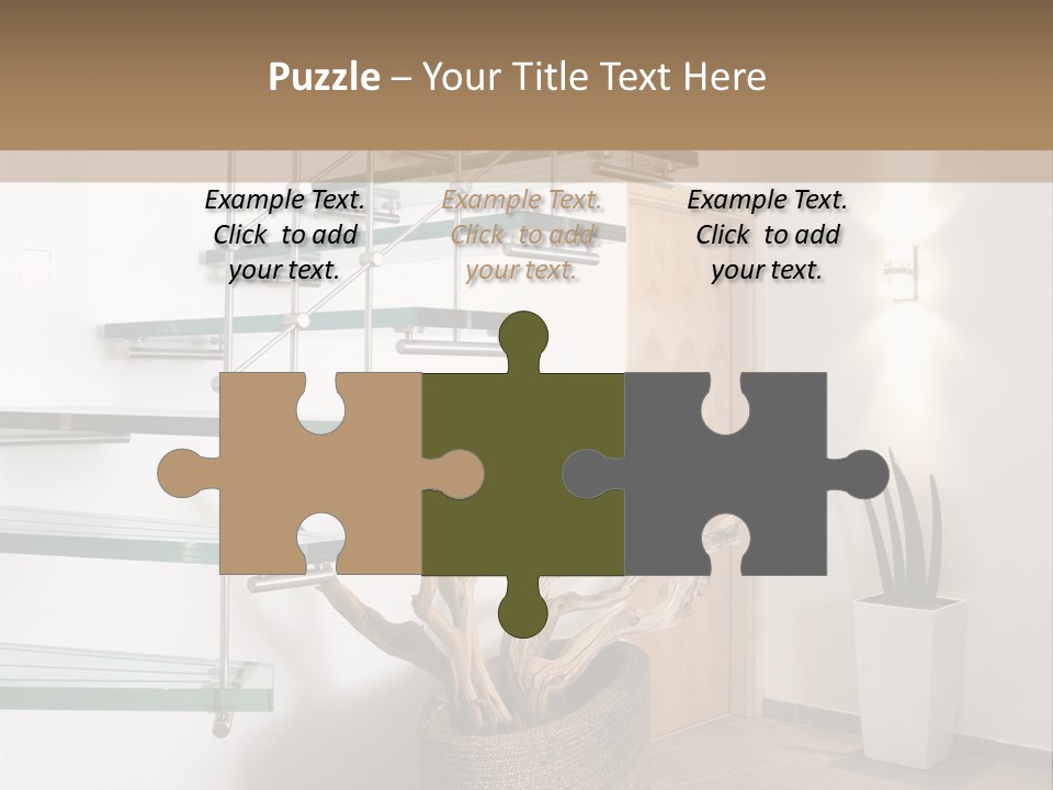 Style Indoor Flower PowerPoint Template