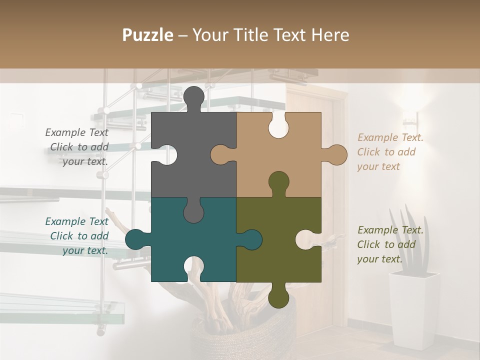 Style Indoor Flower PowerPoint Template