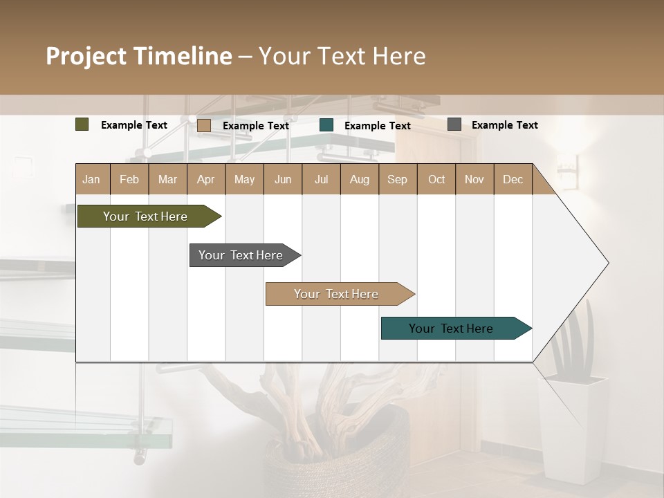 Style Indoor Flower PowerPoint Template