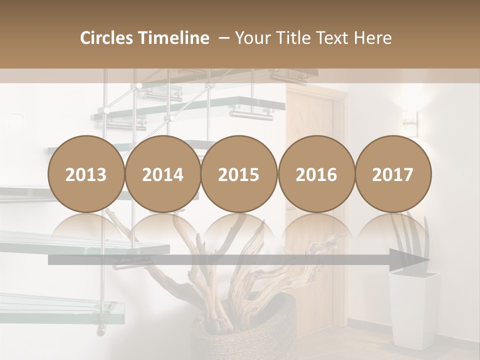 Style Indoor Flower PowerPoint Template