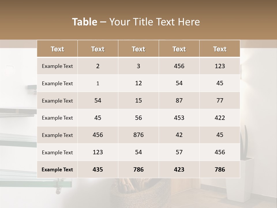 Style Indoor Flower PowerPoint Template